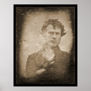 Eerste lichtfoto Daguerreotype 1839 Poster