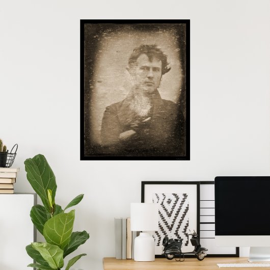 Eerste lichtfoto Daguerreotype 1839 Poster (Thuiskantoor)