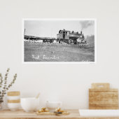Eerste locomotief Alaska 1912 Poster (Keuken)