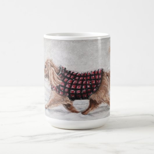 Eerste loopbaan van de winter koffiemok (Center)