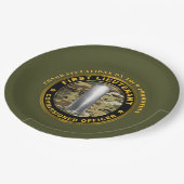 Eerste luitenant 1LT Promotie Papieren Bordje (Gekanteld)