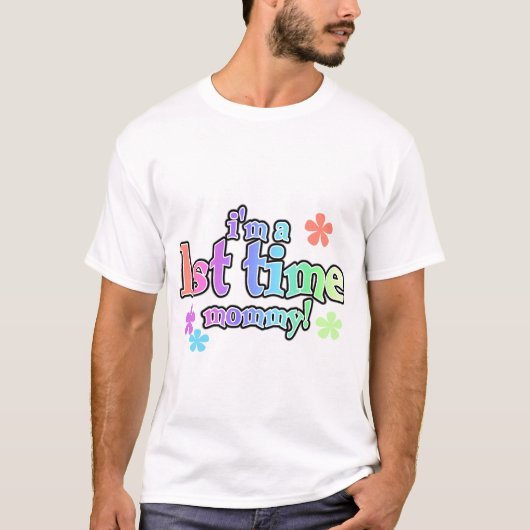 Eerste maal mammie-regenboogT-shirts en schenkinge T-shirt (Voorkant)