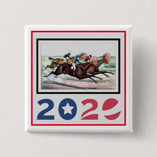 Eerste maal na de periode na 2020 vierkante button 5,1 cm (Voorkant)
