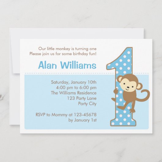 Eerste maandag uitnodiging voor jongens (Voorkant)