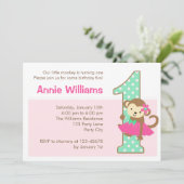 Eerste maandag uitnodiging voor meisjes met Tutu (Staand voorkant)