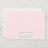 Eerste maandag uitnodiging voor meisjes met Tutu (Achterkant)