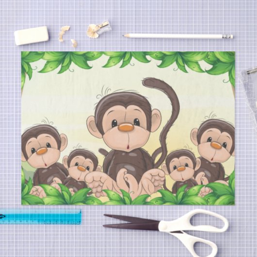 Eerste maandag van de verjaardag tissuepapier (Craft)