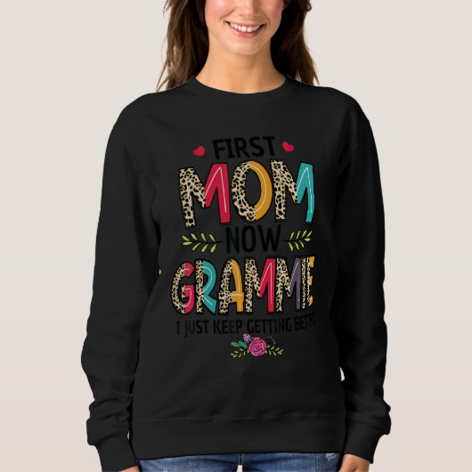Eerste mam nu grammie ik blijf beter met moeder trui (Voorkant)