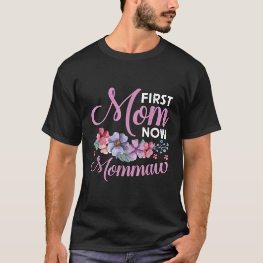 Eerste mama nu Mommaw Grandma Blessings promoot Mo T-shirt (Voorkant)