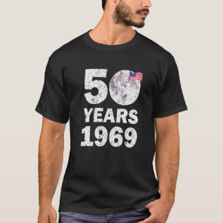 Eerste Man aan land op het maan 50e Jubileum Apo T-shirt