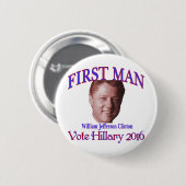 Eerste Man Ronde Button 5,7 Cm (Voorkant /achterkant)