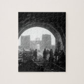 Eerste mannen en apparatuur voor het Amerikaanse l Legpuzzel (Verticaal)