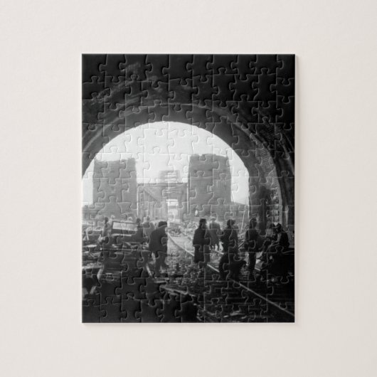 Eerste mannen en apparatuur voor het Amerikaanse l Legpuzzel (Verticaal)