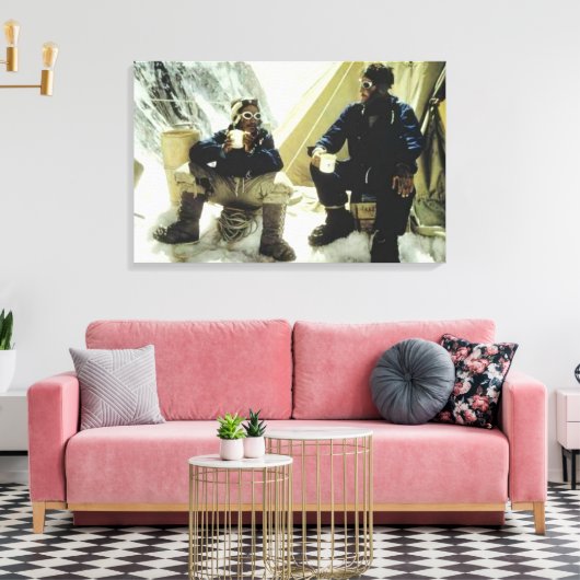 Eerste Mannen op de overnamer Everest Hillary Norg Canvas Afdruk (Insitu (Woonkamer))