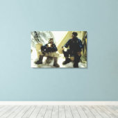 Eerste Mannen op de overnamer Everest Hillary Norg Canvas Afdruk (Insitu (Houten vloer))