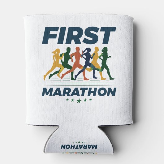 Eerste marathon marathoner Marathon Runner Blikjeskoeler (Achterkant)