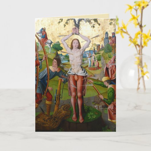 Eerste martelaarschap van St. Sebastian (M 013) Kaart (Gele Bloem)