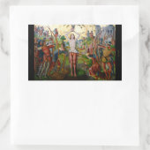 Eerste martelaarschap van St. Sebastian (M 013) Rechthoekige Sticker (Tas)
