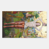 Eerste martelaarschap van St. Sebastian (M 013) Rechthoekige Sticker (Voorkant)