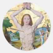 Eerste martelaarschap van St. Sebastian (M 013) Ronde Sticker (Voorkant)
