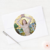 Eerste martelaarschap van St. Sebastian (M 013) Ronde Sticker (Envelop)