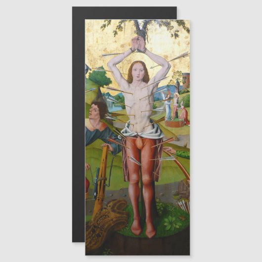 Eerste Martyrdom St Sebastian (M13) Magnet (Voorkant / Achterkant)