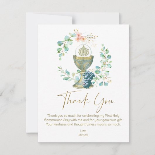 Eerste mededeling Dank je Eucalyptus (Voorkant)