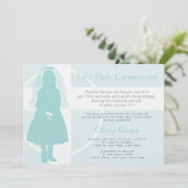 Eerste mededeling - Girl Kaart (Staand voorkant)