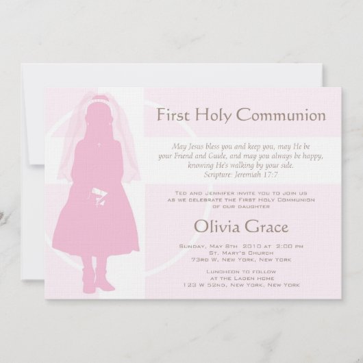 Eerste mededeling - Girl Kaart (Voorkant)