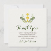 Eerste mededeling Hartelijk dank | Vast Bedankkaart (Voorkant)