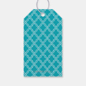 Eerste mededeling Hartelijk dank voor Peacock Blue Cadeaulabel (Achterkant)