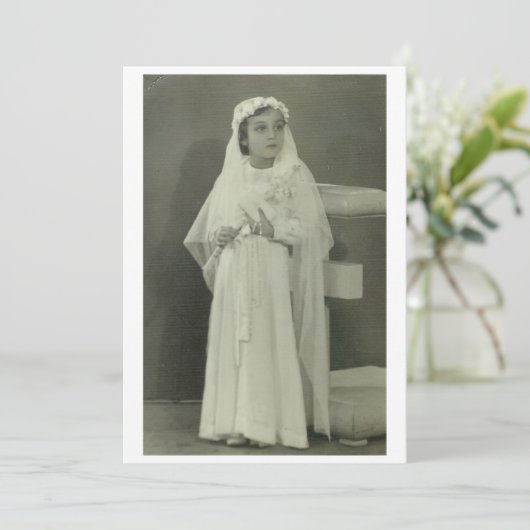  eerste mededeling kaart (Staand voorkant)