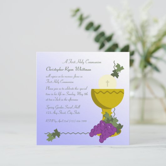 Eerste mededeling kaart (Staand voorkant)