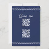 Eerste mededeling voor hem | Elegant Classic Cross Kaart (Achterkant)