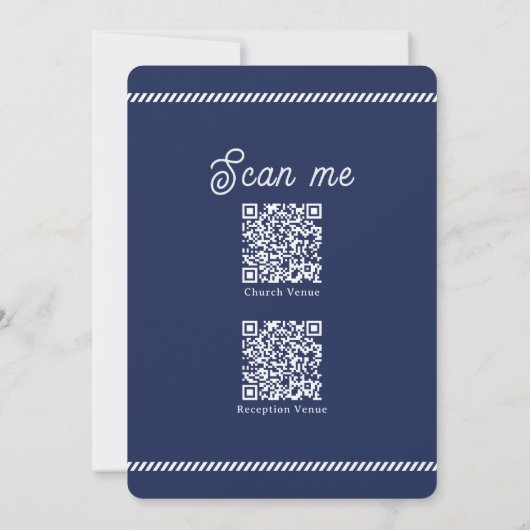 Eerste mededeling voor hem | Elegant Classic Cross Kaart (Achterkant)