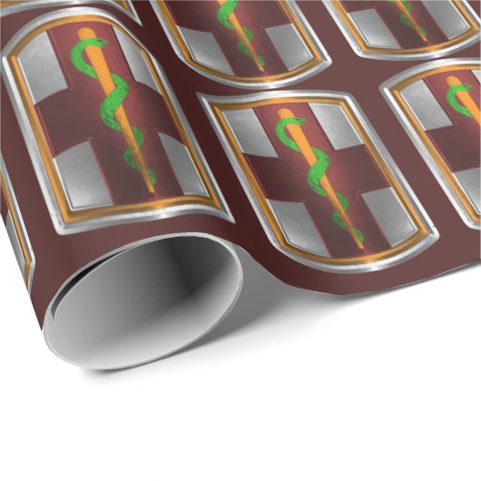 Eerste medisch brigade cadeaupapier (Rol Hoek)