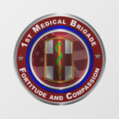 Eerste medisch brigade raamsticker (Vel)