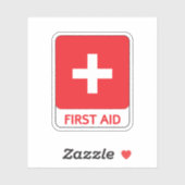 EERSTE MEDISCHE BOX-STICKER VOOR NOODGEVALLEN STICKER (Vel)