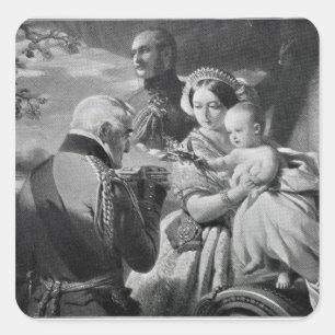 Eerste mei 1851, gegraveerd door Werner Vierkante Sticker