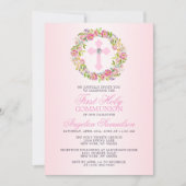 Eerste meisje van de Heilige Communie Kaart (Voorkant)