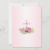 Eerste meisje van de Heilige Communie Kaart (Achterkant)