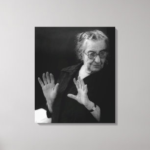 Eerste minister Golda Meir Canvas Afdruk