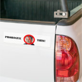 Eerste minister Stephen Harper schort dit uit! Bumpersticker (Op Truck)