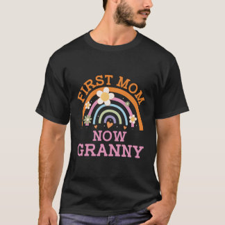 Eerste moeder nu oma Moederdag ouders T-shirt