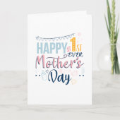 Eerste Moederdag 1e keer mam Boho Kaart (Voorkant)