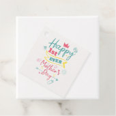 Eerste Moederdag 1e keer mam Schattige gepersonali Bedankjes Labels (In situ)