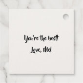 Eerste Moederdag 1e keer mam Schattige gepersonali Bedankjes Labels (Achterkant)