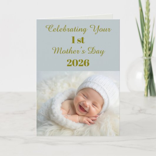 Eerste Moederdag 2026 Cadeau Kaart (Voorkant)