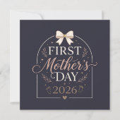Eerste Moederdag 2026 , Nieuwe Moeder Kaart (Voorkant)