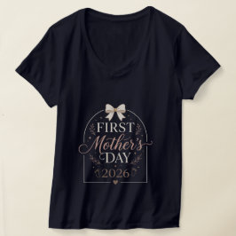 Eerste Moederdag 2026 T-shirt, Nieuwe Moeder T-shirt
